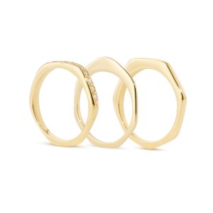 Stacking Ring Gold mit und ohne Diamanten – ELIZA WEISS