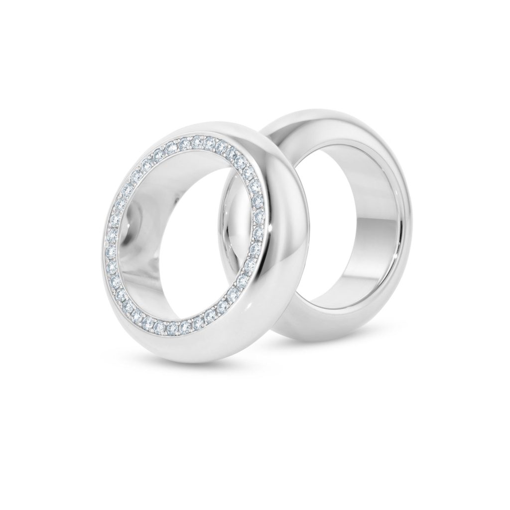 Bold Round Ring aus Silber mit und ohne Diamanten - ELIZA WEISS