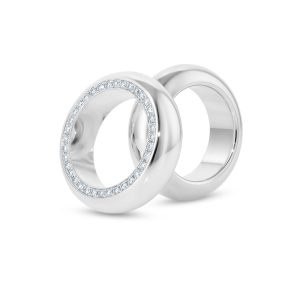 Bold Round Ring aus Silber mit und ohne Diamanten - ELIZA WEISS