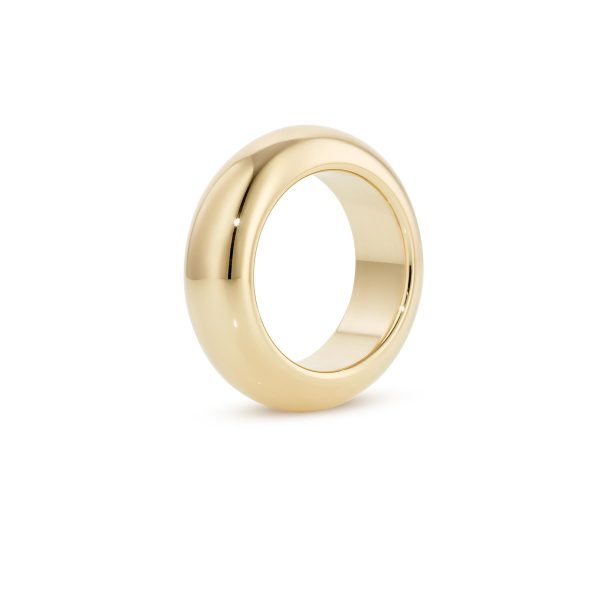 Bold Round Ring aus 14kt Gold - ELIZA WEISS