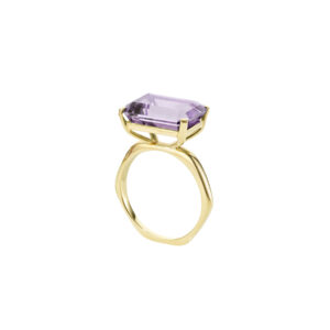 Ring mit Edelstein Lila in Gold ELIZA WEISS jewelry