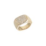 'signet' Ring | 14kt Gold | mit Diamanten – Bild 4