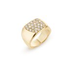 'signet' Ring | 14kt Gold | mit Diamanten – Bild 4