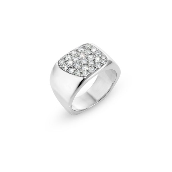 'signet' Ring | 14kt Gold | mit Diamanten – Bild 7