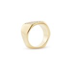 'signet' Ring | 14kt Gold | mit Diamanten – Bild 5