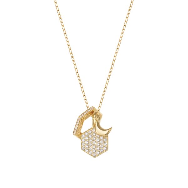 elizaweiss_universe_anhänger_gold_10 'HALFMOON' | Anhänger – Bild 6