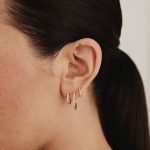 'diamond hoop' | Creole – Bild 8