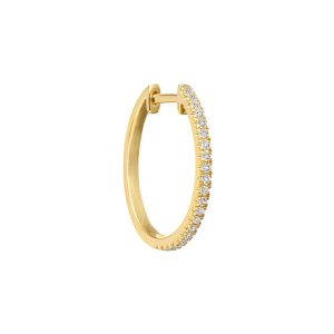 'MEDIUM diamond hoop' | Creole