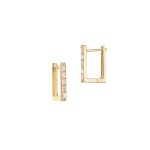 'rectangle diamond hoop' | Creole