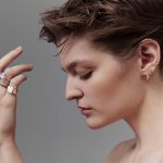 'rectangle diamond hoop' | Creole – Bild 3