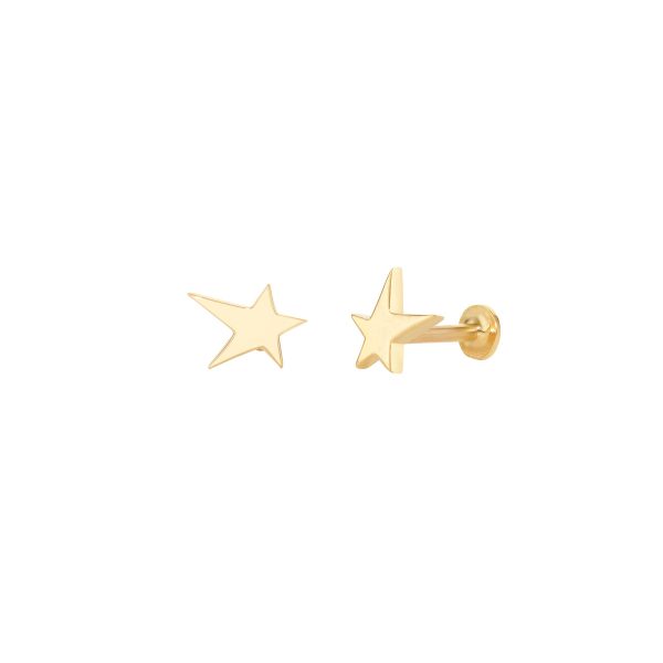 eliza_weiss_diamond_piercing_18k_gold_10 'diamond star & moon' | piercing – Bild 2
