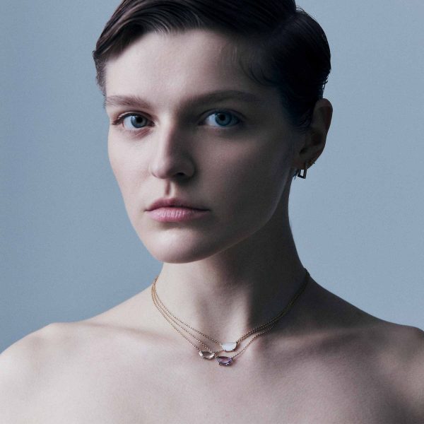 'halfmoon rosecut' | Kette | 14kt Gold – Bild 7