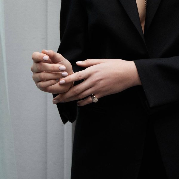 'signet' Ring | 14kt Gold | mit Diamanten – Bild 7