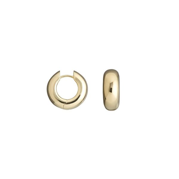 elizaweiss_bold_hoops_silber_14kt_gold_05 'bold hoop' | Creole – Bild 8