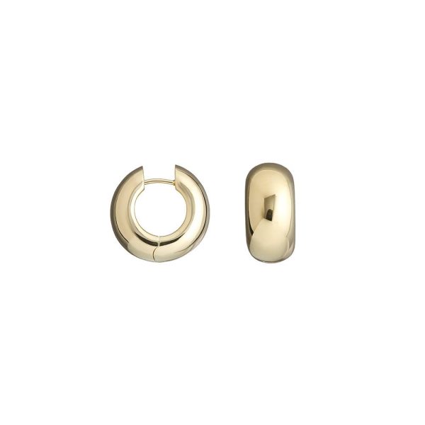 elizaweiss_bold_hoops_silber_14kt_gold_06 'bold hoop' | Creole – Bild 9