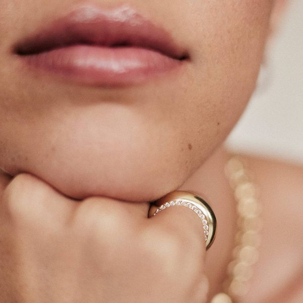 elizaweiss_bold_round_ring_gold_05 'bold round' Ring | 14kt Gold | mit und ohne Diamanten – Bild 4