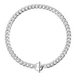 'bold triangle curbchain' | Kette | Silber