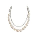'baroque pearl collar clip'