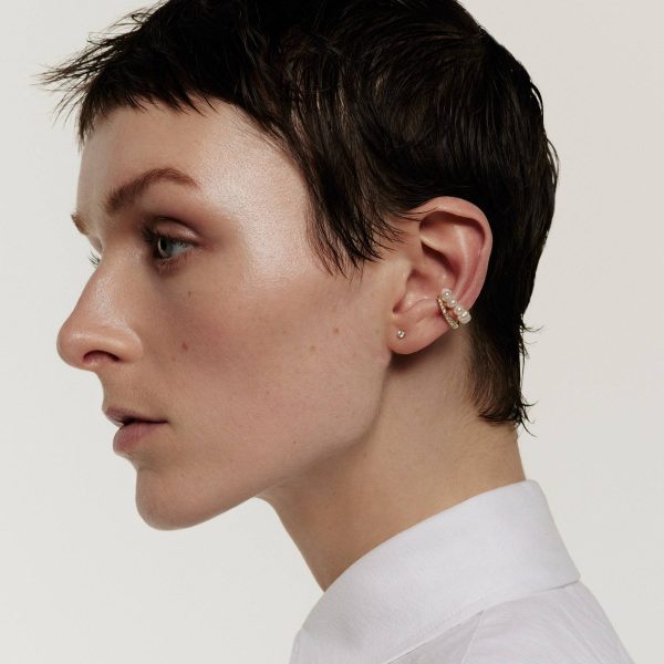 elizaweiss_earcuff_pearl_gold_01 'pearl' earcuff – Bild 2