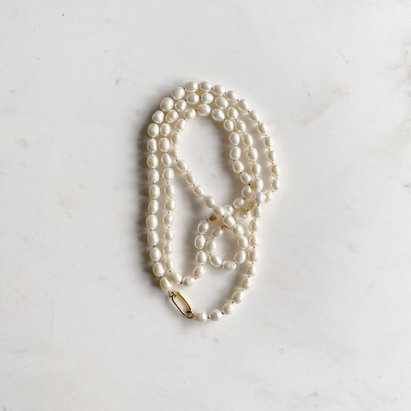 elizaweiss_kette_endless_pearl_maxi_gold_02 'endless pearl MAXI' | Kette – Bild 5