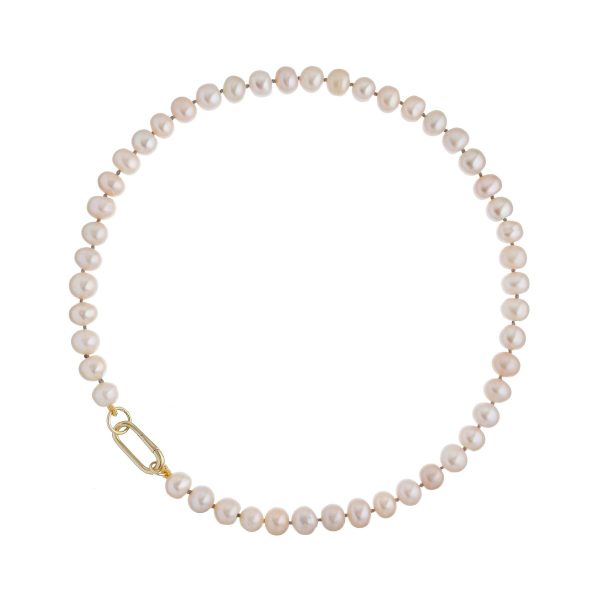 elizaweiss_kette_endless_pearl_maxi_rose_02 'endless pearl MAXI' | Kette | rosé – Bild 1
