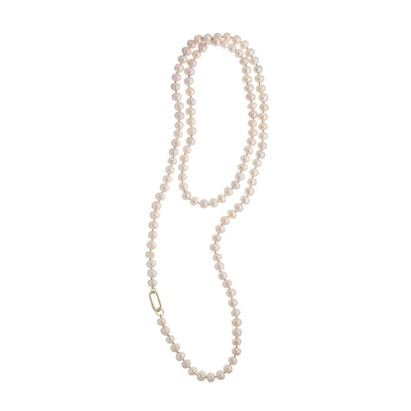 elizaweiss_kette_endless_pearl_maxi_rose_03_ 'endless pearl MAXI' | Kette | rosé – Bild 3