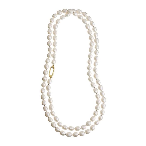 elizaweiss_kette_endless_pearl_maxi_silber_gold_07 'endless pearl MAXI' | Kette – Bild 6