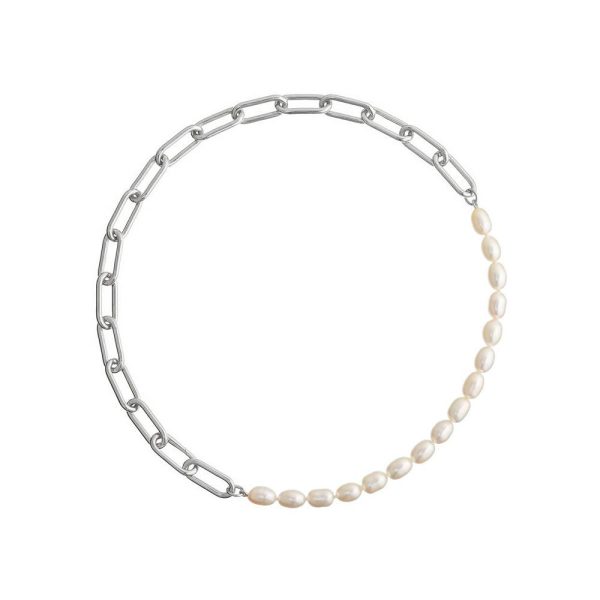 elizaweiss_kette_endless_pearl_mix_silber_gold_07 'endless pearl mix' | Kette – Bild 4