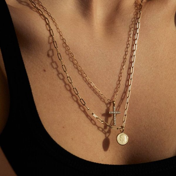 elizaweiss_kette_medium_rectangle_silber_gold_05 fine rectangle | Kette – Bild 5