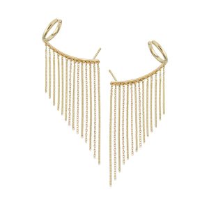 'feather' | Ohrring | 14kt Gold