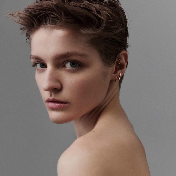 elizaweiss_numerology_ohrring_zahl_14kt_gold_1 'diamond hoop' | Creole – Bild 6