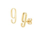 'numerology mini' | Ohrring | 14kt Gold