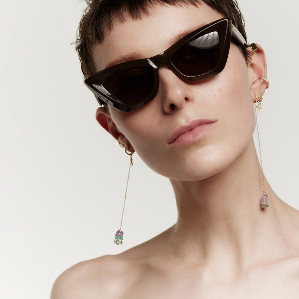 elizaweiss_ohrring_edelsteine_summer_candy_14kt_gold_01 'summer candy' | Ohrring – Bild 2