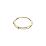 'hexagon & ridge' | Ring | 14kt Gold | mit und ohne Diamanten – Bild 8