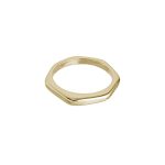 'hexagon & ridge' | Ring | 14kt Gold | mit und ohne Diamanten – Bild 5