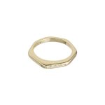 'hexagon & ridge' | Ring | 14kt Gold | mit und ohne Diamanten – Bild 3