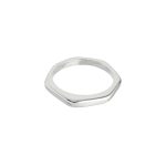 'hexagon & ridge' | Ring | Silber
