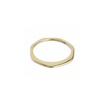 'hexagon & ridge' | Ring | 14kt Gold | mit und ohne Diamanten – Bild 4