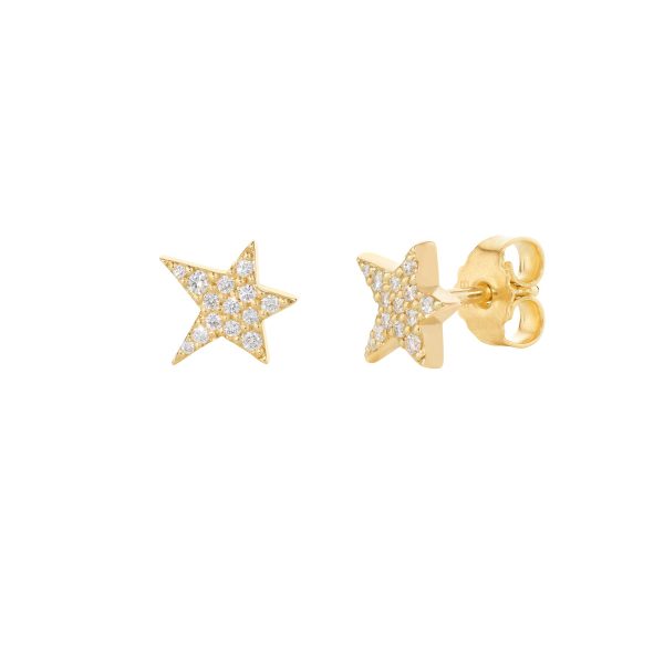 'GOLDEN STAR' | Ohrring | 14kt Gold mit und ohne Diamanten – Bild 5