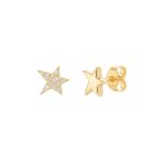 'GOLDEN STAR' | Ohrring | 14kt Gold mit und ohne Diamanten