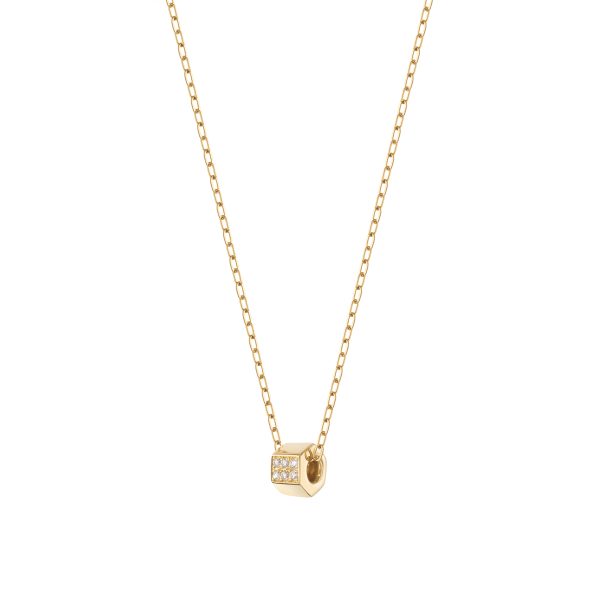 elizaweiss_hexagon_mini_anhänger_gold_03 'HEXAGON MINI' | Anhänger – Bild 3