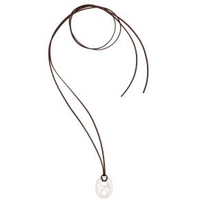 'MOTHER OF PEARL TALISMAN' Kette